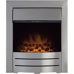 Adam Colorado Electric Fire in Brushed Steel