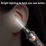 Ear Wax Vacuum Remover Bright Lighting LED Lighted Ear Pick Set Low Noise