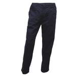 Regatta Mens New Action Trouser (Long) / Pants (Navy Blue) Cotton - Size 28W/34L