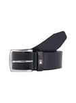 Tommy Hilfiger Ceinture Homme New Denton Belt 4.0 Ceinture Cuir, Bleu (Midnight), 100