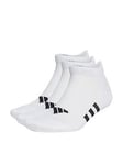 adidas Mens Training Cushioned Low 3pack Socks - White, White, Size Xl, Men