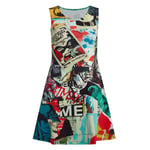 Supasuta x Batman Torn Collage Skater Dress - 2XL