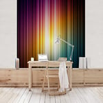 apalis Papier peint intissé Rainbow Light Papier peint photo, carrés, jaune, 97935, 336 x 336 cm