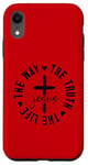 iPhone XR The way. The truth. The life. Jesus. Christian God love. Case