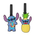 Lilo & Stitch Disney 2 Piece Luggage Tags VT700369L.PH, Red, Black & White, One Size