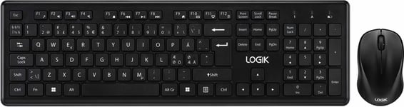 Logik trådløs mus og tastatur - Pan Nordic layout