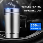 Stainless Steel 12V 24V Car Heating Cup Heated Car Travel Mug  Outdoor Sports