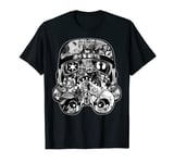 Star Wars Stormtrooper Helmet Comic Collage Graphic T-Shirt T-Shirt