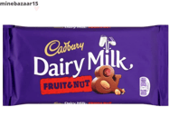 5 x Cadbury Dairy Milk Fruit and Nut Chocolate Bar, 180g