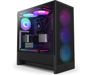 NZXT H5 Flow RGB (2024) Black, ATX - Svart