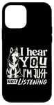 Coque pour iPhone 12 mini Husky drôle chien drôle hilarant husky sibérien enfants husky