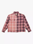 Deus ex Machina Cotton Regular Fit Check Shirt, Red Check