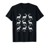 Christmas Dancer Ballet Ballerina Dance Teacher Reindeer T-Shirt