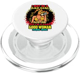 I May Be A Bad Girl But I'm A Damn Good Woman Melanin Queen PopSockets PopGrip for MagSafe