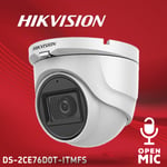 Hikvision 2MP NIGHTVISION CCTV Camera OUTDOOR IP67 SUVEILLANCE Microphone Audio