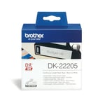 Brother DK-22205 - Black on white - Roll (6.2 cm x 30.5 m) thermal paper - for Brother QL-1050, 1060, 500, 550, 560, 570, 580, 600, 650, 700, 710, 720, 820