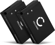 2X Batterie Remplacement LP-E12 820mAh pour Canon EOS M50, EOS M100, EOS 100D, PowerShot SX70 HS Appareil Photo cam?ra Action cam accu