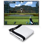 SimSpace Elite Écran D'impact pour Simulateur De Golf - Ecran De Projection Premium pour Simulateur De Golf à Domicile, Construction Monocouche De Haute Qualité, 2,3 x 2,575 mètres