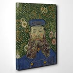 Big Box Art Vincent Van Gogh Portrait of Joseph Roulin (1) Canvas Wall Art Print Ready to Hang Picture, 30 x 20 Inch (76 x 50 cm), Multi-Coloured