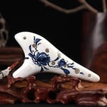 CLSMYLFB Ocarina Instrument 12.5 * 6.5Cm Blue 12 Hole Ceramic Ocarina Flute Alto C Music Instruments Handmade Colorful Glazed