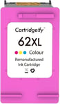 62XL Tri-Color Cartouches d'encre compatibles avec HP 62 62XL, pour Envy 5540 5542 5544 5545 5546 5547 5548 5640 5642 5644 5646 7640, OfficeJet 200 250 57 40 x 57 cm 42 5744