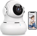 Littleelf Security Camera Indoor, 2K Pet Dog Cameras House Security with APP, Ba