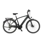 Fischer Viator 4.1i Vélo électrique pour Homme | RH Moteur Central 80 Nm | Batterie 36 V dans Le Cadre Trekking | E-Bike, Noir Mat, Rahmenhöhe 50 cm