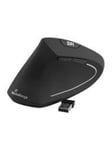 MediaRange - vertical mouse - 2.4 GHz - black - Vertical mouse - Optisk - 6 - Svart