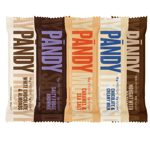 Pändy Proteinbar Mixlåda 18x35g (6st Salty Fudge Brownie, 6st Caramel Sea Salt, 6st Nougat Hazelnut)