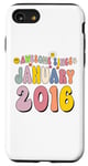 Coque pour iPhone SE (2020) / 7 / 8 Awesome Since January 2016 9 Years Old 9th Birthday