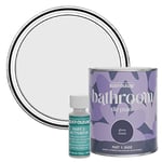 Rust-Oleum Grey Water-Resistant Bathroom Tile Paint in Gloss Finish - Monaco Mist 750ml