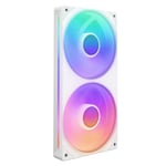 NZXT F240 RGB Core - 240mm Single-Frame Fan Unit with 2 x 120mm RGB Fans - Speed