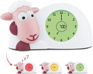 Horloge Sam L'Agneau - Horloge D'Entraînement Au Sommeil Et Veilleuse Pour Enfants | Réveil Lumineux | Aidez Votre Enfant À Apprendre Quand Se Réveiller | Luminosité Réglable | Arrêt Automatique