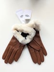 Brand New UGG Women's Leather Sheepskin Vent Glove Size M UK Stock