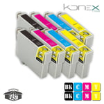 8 CARTOUCHES D'ENCRE ASSORTIES COMPATIBLE T2991 BK XL - T2994 Y XL AVEC IMPRIMANTE EPSON XP235