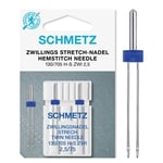 Tvilling-stretch nål 2,5mm-75 2-pack