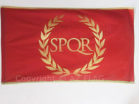 DRAPEAU EMPIRE ROMAIN 90x60cm - DRAPEAU DES ROMAINS - JULES CÍ?SAR 60 x 90 cm Fo