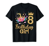 8th Birthday Gift Girl Unicorn Shirt 8 Year Old T-Shirt