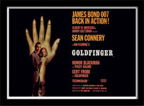 James Bond - Goldfinger Quad A - Official 30 x 40cm Framed Print - Sean Connery