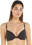 Calvin Klein Women Push-up Bra with Underwire, Black (Black), 32D