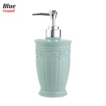 Bathroom Pump Soap Dispenser Shampoo Bottles Blue Round