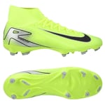 Nike Air Zoom Mercurial Superfly 10 Academy Mg Mad Voltage - Neon/svart, storlek 45½