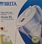 BRITA Marella XL 3.5L Water Filter Table Jug with 1 x Maxtra PRO Cartridge WHITE