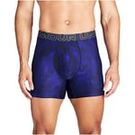 Under Armour Men's Tech 6-inch Boxerjock 2-Pack Boxer Briefs, Royal Windstream Print, Pack of 3, 3XL