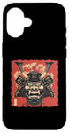 iPhone 16 Oni Yokai Devil Mask Japanese Art Samurai Ukiyo-e Case