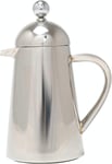 La Cafetière Havana Stainless Steel Double Walled Cafetière, Three Cup, Gift