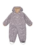 Wistang Printed Fleece Lined Snowsuit. Grs Mini A Ture Purple