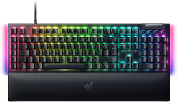 Blackwidow V4 - Clavier Gaming Mécanique Chroma Rgb (Switches Mécaniques Verts, 6 Touches Macros Dédiées, Touches Abs À Double Injection) Fr-Layout | Noir