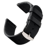 Bofink® Nordic Nylon Strap för Fossil Goodwin Hybrid - Svart