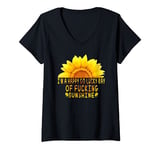 Womens I'm a Happy Go Lucky Ray Of Fucking Sunshine V-Neck T-Shirt